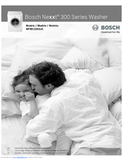 Bosch 300 Series Washer User Manual